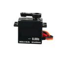 Built Tough 85Kilogram High Speed Digital Servo Featuring Brushless Motor And Hardened Steel Gears 0 08 Second Lightning Fast Response Rock Solid Waterproof 16volt Ready For Rc Cars Trucks; close-up view of brushless RC servo.