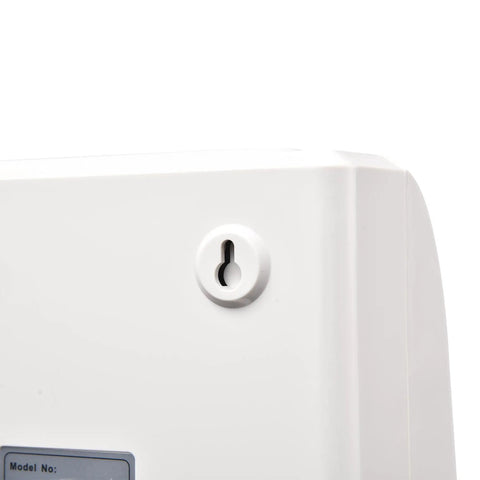 Close-up of the locking mechanism on the No Sweat Attendance Punch Time Clock With Crisp Lcd Display for Employee Payroll Tracking.