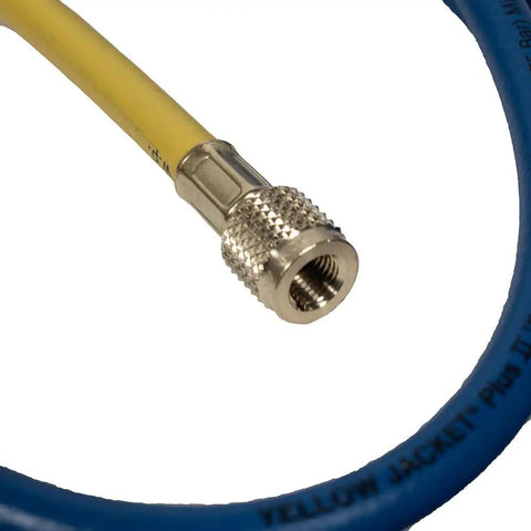 Close-up of 72 Inch 3 Pack Plus II One Quarter Inch Hose With SealRight Fitting, 45 Degree End For Easy Installations In Tight Spots.