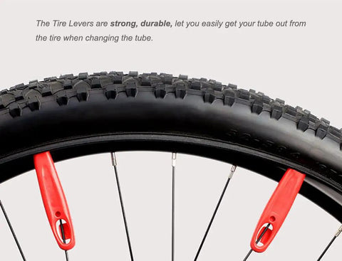Two Pack 700C Road Bike Inner Tubes 35 to 43 Millimeters With 48 Millimeter Schrader Valve Durable Butyl Rubber Includes Tire Levers