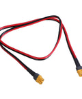 Top Shelf Heavy Duty Male To Female Extension Cord Pure Copper Core Delivers Rock Solid Contacts For Rc Rigs And Battery Packs At 12Awg 16 Feet Long showing red and black 16 ft extension cable with male and female connectors.