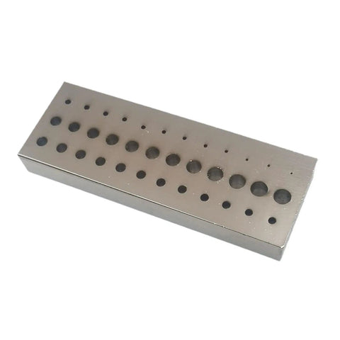 36 Hole Riveting Stake Tool For Watchmakers With Heavy Duty Metal Plate And Adjustable Hole Sizes Precise Watch Staking Block