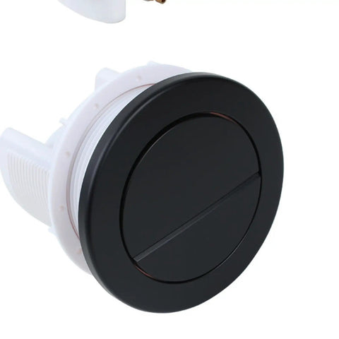 Beefed-Up Double Drain Pneumatic Toilet Valve Kit High Efficiency Low Maintenance Flush Valve With Ergonomic Button Durable ABS Construction Erosion-Resistant Drain Gate For Powerful Water Release At Home And In Industrial Facilities, black button