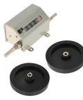 Dead Nuts Accurate Rolling Measuring Wheel For Instant Foot Tracking, 5 digit counter and two black wheels for accurate measurements.