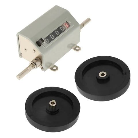 Dead Nuts Accurate Rolling Measuring Wheel For Instant Foot Tracking, 5 digit counter and two black wheels for accurate measurements.
