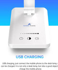 Lit Eye Friendly LED Desk Lamp With USB Charging Port And Touch Control base close-up view