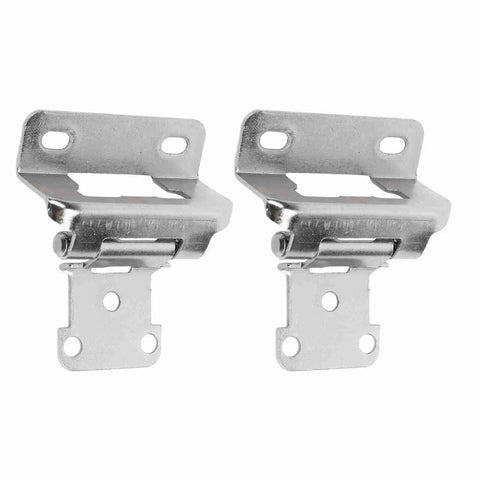 2 Pack Self Closing Cabinet Hinges For Kitchen And Bathroom High Strength Steel Semi Wrap Overlay Easy Install