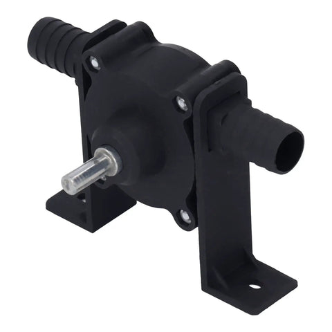 Heavy Duty Electric Drill Powered Sump Pump for Smooth Fluid Transfer and Rapid Water Drainage, compact black design.