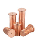 Killer Grade Copper Plated Steel Weld Studs For Capacitor Discharge Metal Fabrication, M3 M4 M5 M6 M8, bulk pack.