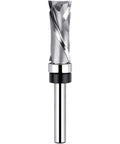Pro Grade Extra Long Compression Flush Trim Router Bit With One Quarter Inch Shank And One Half Inch Cutting Diameter One And A Quarter Inch