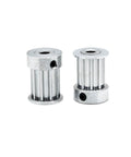 Rock Solid HTD 5M Ten Tooth Timing Pulley With Precision Keyway For CNC Transmission Belt Drives Smooth Low Drag Drive Wheel Built Tough Industrial Hardware Five Pack shown from the side.