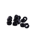 Solid Grip 30 Pack M8 Nylon Insert Lock Nuts showing heavy duty black zinc plated steel for quick sheet metal builds.