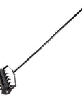 Manual Lawn Aerator Tool With Spiked Roller For Soil Aeration In Gardens And Yards, Durable Metal Construction, side view
