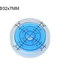 Acrylic Plastic Bubble Level in blue with measurement markings for precise leveling and adjustments. Ideal for various uses.
