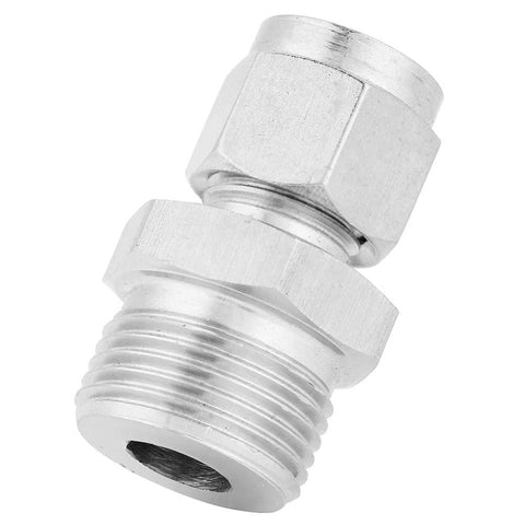304 stainless steel double ferrule pipe fitting connector with M20x1.5 thread and 8 mm bore