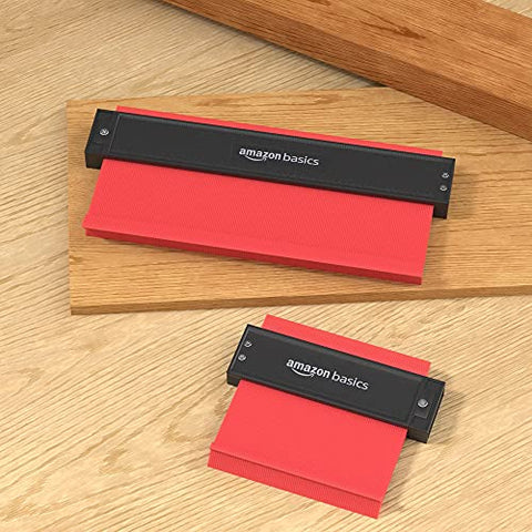 Contour Gauge Set Of 2 5 Inch And 10 Inch Profile Tools For Shape Duplicating In Woodworking Flooring And Molding With Measuring Scale