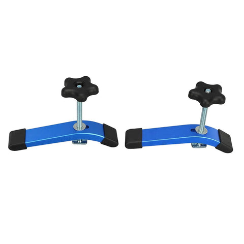 Solid Woodworking T Slot Clamps 2 Pack Heavy Duty Aluminum T Handle Quick Release For Router Drill Press And CNC Table Saw Jigs Panels