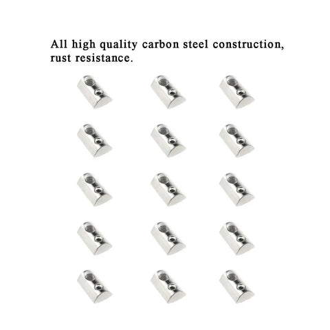 M6 T Slot Nuts For 4040 Aluminum Extrusion, Spring Ball Loaded Rollin Elastic Nuts, 8mm Slot, Carbon Steel, 15 Pack shown