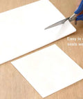 White ceramic fiber gasket paper sheets, 8x12x1/4 in, 4 pieces for stove gaskets