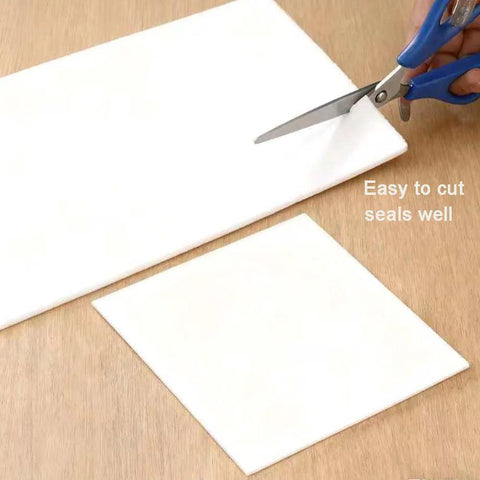 White ceramic fiber gasket paper sheets, 8x12x1/4 in, 4 pieces for stove gaskets