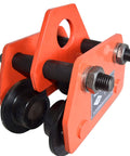 Two Ton Push Trolley Beam Trolley 4400 Lbs Capacity Dual Wheels Crane Lift For Garage Hoist Adjustable Width Rail