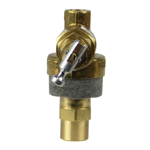 131B Pilot Unloader Valve for Air Compressors, gold finish replacement part with easy install, front view