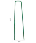 Heavy Duty Garden Ground Stakes 6 Inch U Shaped Steel Pegs For Lawn Fabric Netting Matting Pro Grade Landscape Anchors 20 Pack