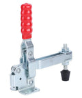 Quick Toggle Clamp For Metal Plate And Circuit Board Positioning Iron Welding Fixture Clamp With Plastic Handle 14 By 15 Cm Manual Holding Tool For Stable Machine Operation, red handle
