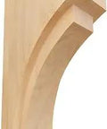 Jumbo Felix Wood Corbel 5 1/2 in W by 7 3/4 in D by 14 in H Red Oak for countertops, bars, shelves, and kitchen islands, side view