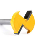 Premium T Slot Router Bit With 1 4 Inch Shank Made From Durable Cemented Carbide For Smooth Woodworking Projects And Perfect Grooves In Soft Wood Materials, close-up view.