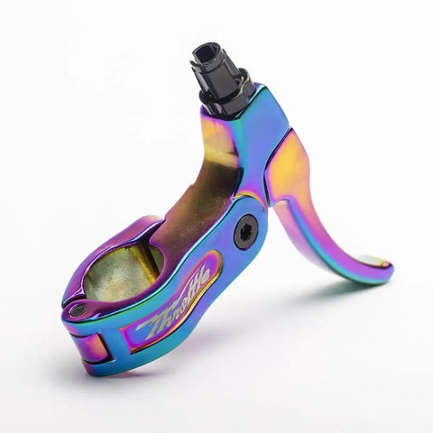 Throttle Series BMX Right Brake Lever Oil Slick Finish With Lightweight Design And Precise Control For Intermediate Riders
