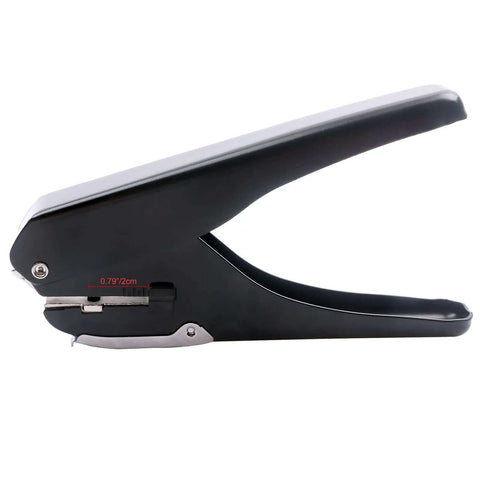 Heavy Duty Handheld Slot Punch For PVC ID Cards And Badges, Adjustable Card Depth, All Metal Hole Puncher Delivers 0.59 X 0.16 Inch Oval Holes