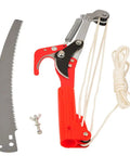 Extendable Tree Pruner Saw Head No Pole Needed For Easy High Altitude Trimming Harvester Clipper with 13.5 inch SK5 steel blade