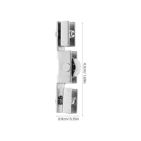 Tough As Nails Sliding Door Rollers Set Of Eight Premium Steel Pulley Wheels for smooth gliding doors, measuring 43mm x 9mm x 7mm.