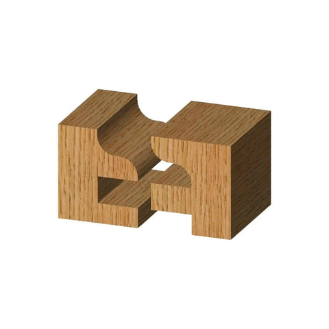 Carbide Tipped Traditional Stile And Rail Router Bit Set For Cabinet Doors Full Size With Seven Eighths Cutting Length