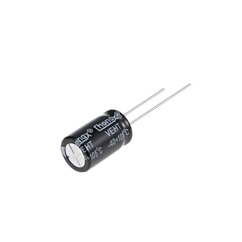 1000uF 16V Aluminum Electrolytic Capacitors Pack Of 25 Built To Take The Heat Up To 105 Degrees Celsius With Operating Range Minus 40 To 105C For TV Audio Speakers Digital Cameras And Home Appliances black 10x17mm capacitor with two leads