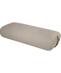 EZ Clean Standard Yoga Bolster Taupe Firm and Supportive Handmade in USA with Durable Eco Vinyl for restorative sessions
