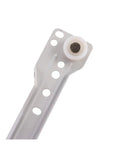 Close-up of a component from Stainless Steel Cabinet Drawer Slides Set With Side Mount Ball Bearing Rails For Smooth Silent Glide 1 Pair