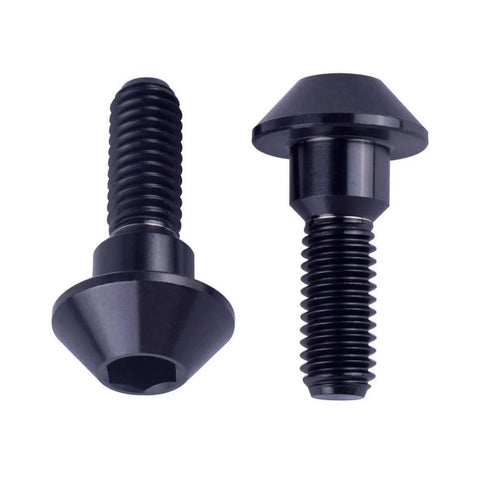 Titanium M6x20mm Allen Head Brake Disc Bolts for Suzuki GSXR and Yamaha R1 R6 YZF 6 Pack Black Finish TC4 Titanium Alloy Grade 5 Anti Corrosion