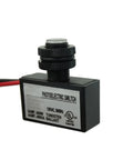 2 Pack Outdoor Dusk To Dawn Photoelectric Switches For 120V AC Lighting, shown hardwired design with UL listing details.