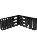 Built Tight Double Cheese Plates For Dslr Cameras With Straight Up Secure 1/4 And 3/8 Inch Screws Rock Solid L Bracket Mount angled view showcasing threaded holes.