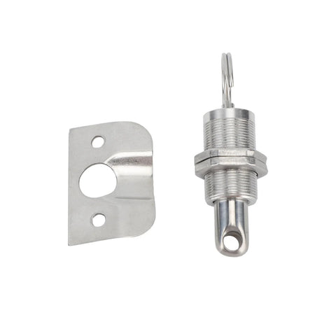 58.5mm stainless steel marine-grade latch lock with mounting plate for ship hatch