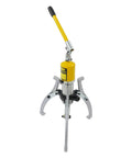 Heavy Duty Hydraulic Gear Puller Kit With Massive 20 Ton Force For Yanking Stuck Wheel Hubs And Bearings From Trucks Using 2 Or 3 Jaw Sets For Tough Auto Repair Jobs At Home Helping You Grind Through Nasty Parts Quickly Saving Time. 20 ton steel 3-jaw hydraulic puller with yellow pump handle