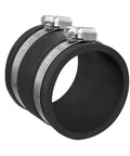 Dust Control Flex Cuff With Steel Clamps For Two And A Half Inch Dust Collection Airtight Seal Between Ports Reusable Adjustable Connector