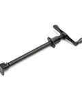 Beefy Heavy Duty 12 Inch Press Screw With Acme Thread And Crank Handle Steel Construction In Black Baked Enamel Removable Swivel Base