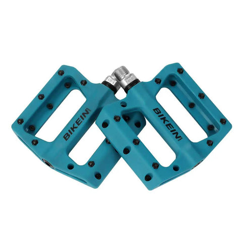 Ultralight Non Slip Nylon Fiber Mountain Bike Pedals Flat Platform Nine Sixteenth Inch Spindle For MTB BMX And Road Cycling Grippy
