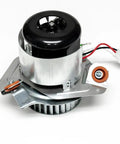 Badass Heavy Duty Draft Inducer Fan Motor Furnace Blower Replacement with polished metal casing and dual speed design.