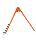 Premium Adjustable Scribing Compass For Fine Woodworkers Solid Zinc Alloy Center Marking Tool with orange housing.
