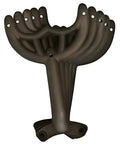 Antique Brass Replacement Fan Blade Arms Kit Five Piece Set For 52 Inch Ceiling Fans, stacked display angle.
