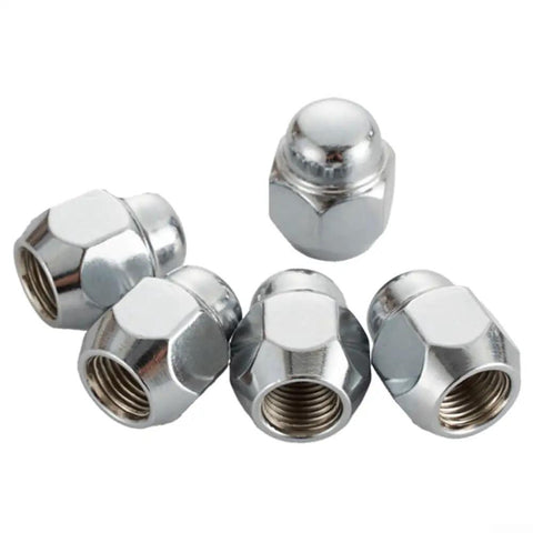 Top Tier 5pc Wheel Lug Nut Kit For Nissan Frontier And Infiniti G20 Direct Replacement With Strong Alloy Build To Fit OEM 40224ZN50A Specs Super Cool Ride Ready Gear, 5pc chrome alloy wheel lug nuts